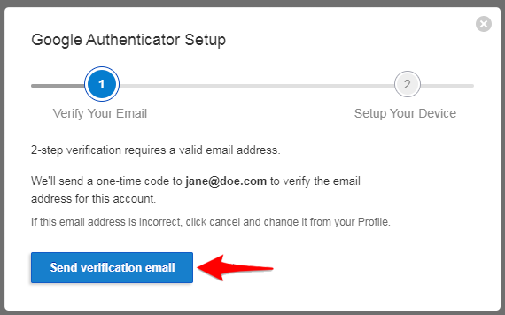 verify email address